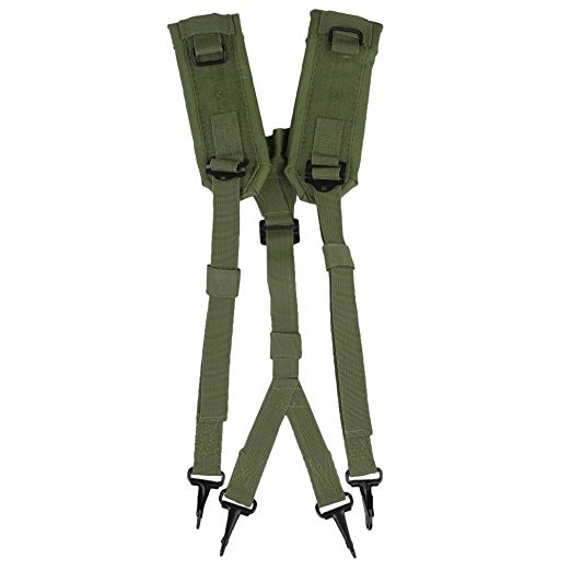 Mil-Tec US LC2 suspenders, olive