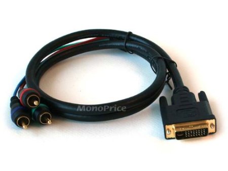 Monoprice 103869 3.25-Feet DVI-I to 3 RCA Component Video Cable