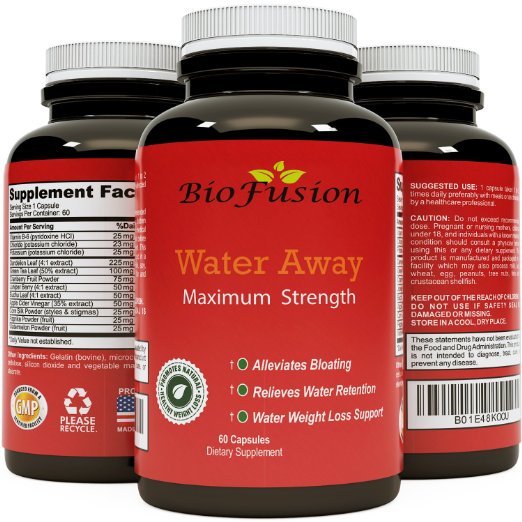 Water Pills for Water Loss An All Natural Diuretic That Relieves Bloating & Supports Fluid Balance for Healthy Weight Loss with Dandelion, Potassium & Antioxidant Green Tea for Women & Men By Biofusion