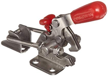 DE-STA-CO 323-RSS Horizontal Stainless Steel U-Hook Pull-Action Latch Clamp with Toggle Lock Plus