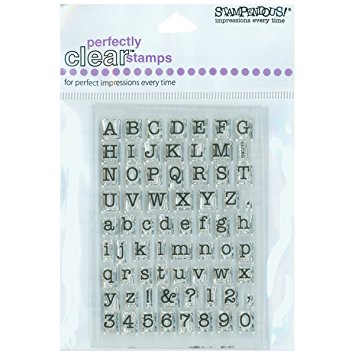 Stampendous SSC219 Small Typewriter Alphabet