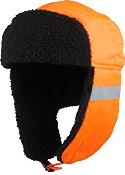 Safety Reflective Aviator Trapper Hat Trooper Winter Cap Ski 3M Thinsulate Insulation