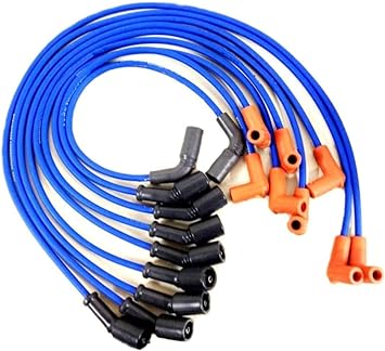 Spark Plug Wire Set for 5.0, 5.7, 6.2 Mercruiser and Volvo Penta with Flat Cap distributors