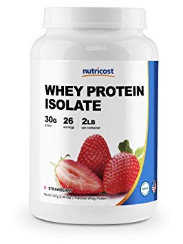 Nutricost Whey Protein Isolate (Strawberry) 2LBS