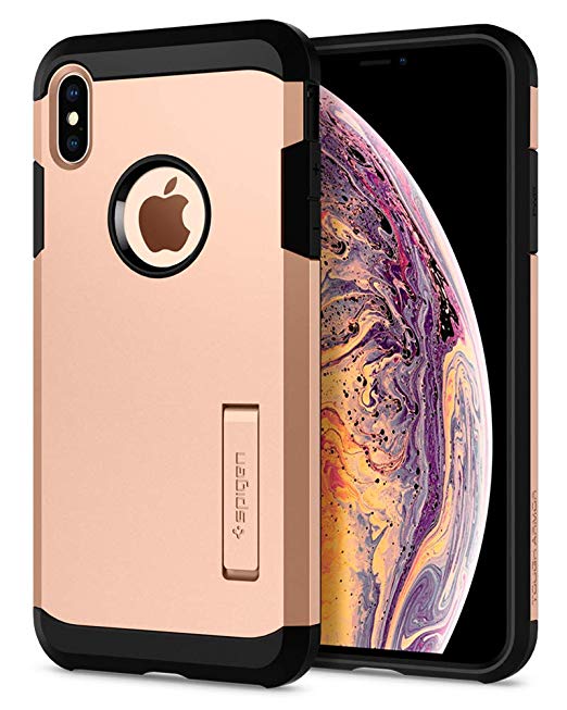 Spigen Tough Armor Designed for Apple iPhone Xs MAX Case (2018) - Blush Gold