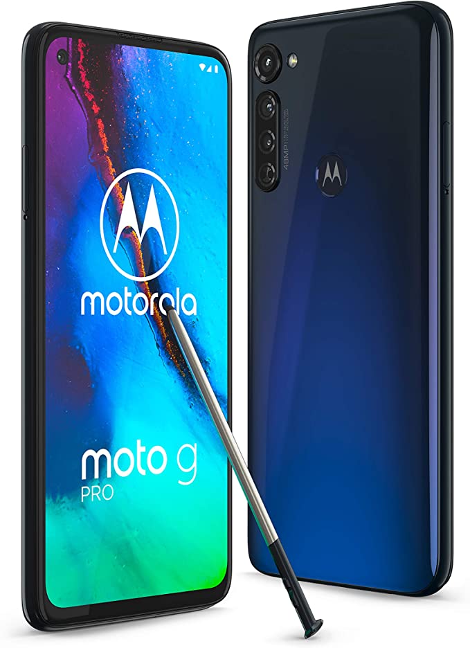 Motorola Moto G pro (6,4" FHD  o-notch display, Qualcomm Snapdragon SD665, stylus pen, 48MP main camera, 4000 mAH battery, Dual SIM, 4/128GB, Android 10), Mystic Indigo