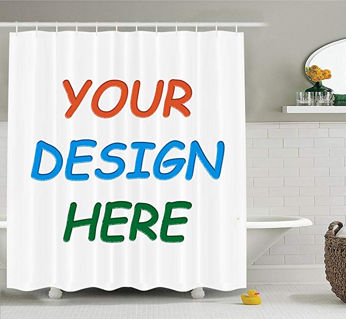 Professional Custom Shower Curtain/Bath MAT (69x70'' Shower Curtain)