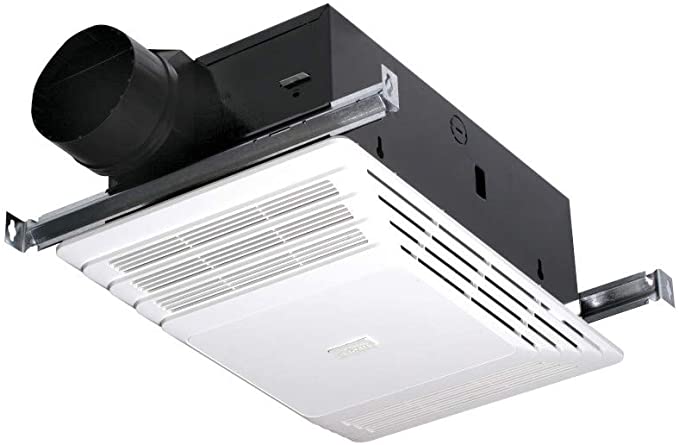 Broan-NuTone 658 Heater without Light, 70 CFM 4.0-Sones 1300-Watt, White Plastic Grille