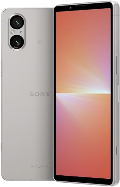 Sony Xperia 5 V 5G Dual XQ-DE72 256GB 8GB RAM Unlocked (GSM Only | No CDMA - not Compatible with Verizon/Sprint) Global, Mobile Cell Phone - Silver