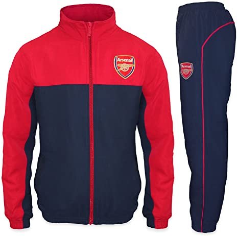 Arsenal Football Club Official Soccer Gift Boys Jacket & Pants Tracksuit Set