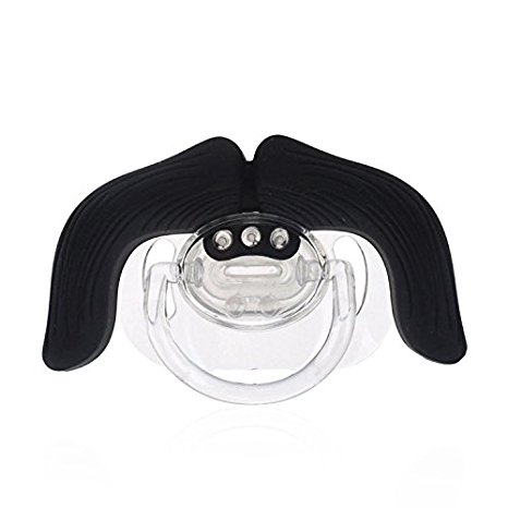 LOVE MY - The cowboy Mustache Pacifier (Black),For Newborn, Toddler, Boys And Girls - perfect gifts For Your Lovely Baby (3 months )   (FREE PACIFIER CLIP INCLUDED)