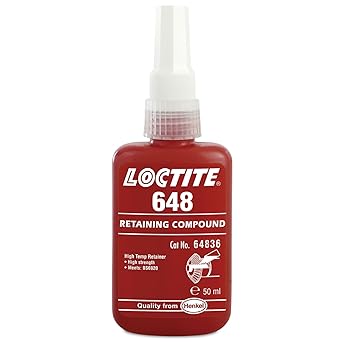 Genuine Henkel Loctite 648 X 50ml Press Fit High Strength Rapid Cure Retaining Compound Bottle