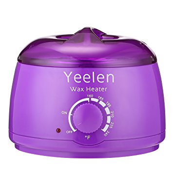 Yeelen Upgraded Hot Wax Warmer Stylish Electric Hair Removal 160℉ - 240℉ Control 14 oz Hard Wax Beans Heater Portable Electric Beans Melting Pot