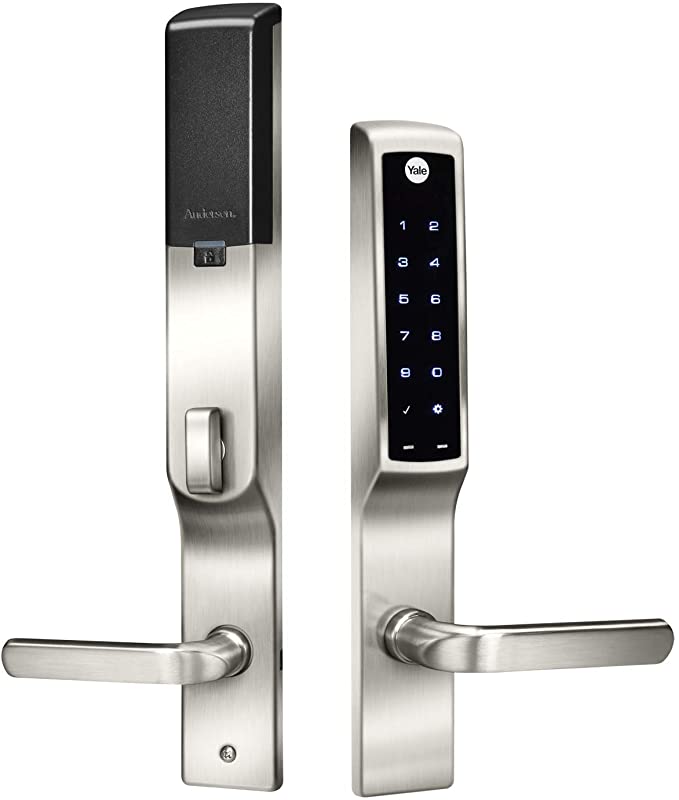 Yale Assure Lock for Andersen Patio Doors, Wi-Fi and Bluetooth, Satin Nickel