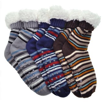 Angelina Winter-weight Thermal Fleece-lined Cozy Crew Socks