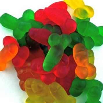 Dick Shaped Fruity Gummy Bears