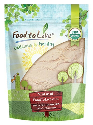 Organic Coconut Flour by Food to Live (Non-GMO, Kosher, Raw, Vegan, Unsweetened, Unrefined, Unsulfured Fine Powder, Bulk, Great for Baking) — 4 Pounds
