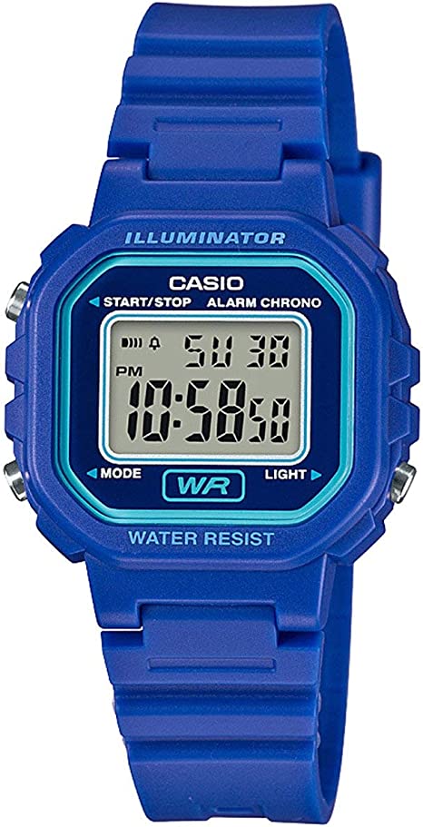 Casio Women's LA-20WH-2ACF Classic Digital Display Quartz Blue Watch