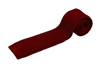 Extra Long Knit Tie - Solid Silk Knit, 63 Inches Long