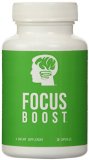 Focus Boost - Premium Brain Supplement for Supporting Memory and Alertness With Acetyl L Carnitine Caffeine Citicoline Bacopa Maonnieri L-theanine and Vinpocetine Top Rated Nootropic That Supports Brain Health