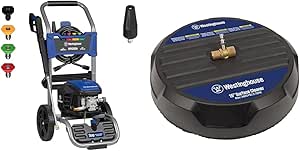 Westinghouse 3000 PSI 1.76 GPM Electric Pressure Washer and 15" 3400 PSI Surface Cleaner Attachment Bundle