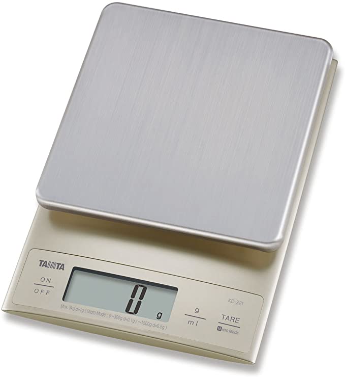 TANITA KD-321 Digital Kitchen Scale 3Kg-Silver