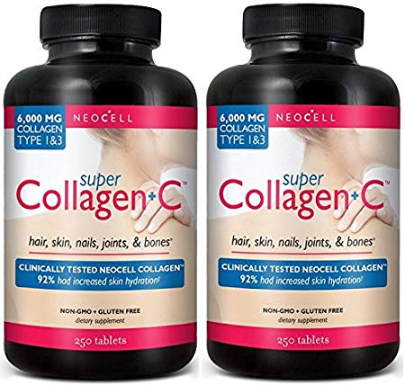 Neocell Super Collagen Type 1 And 3 Plus Vitamin C Tablets, 250 Count (500)