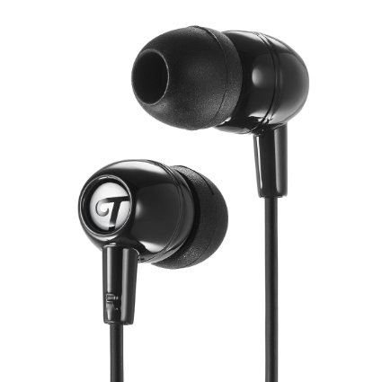 Titus Audio Symphony Line Moto Basic Earbuds with Inline Mic, Black