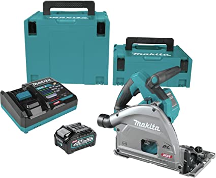 Makita GPS01M1J 40V max XGT Brushless Lithium-Ion 6-1/2 in. Cordless AWS Capable Plunge Circular Saw Kit (4 Ah)