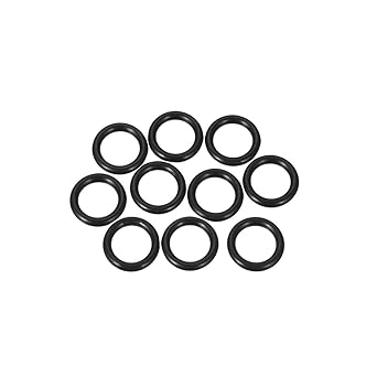 uxcell Nitrile Rubber O-Rings 16.01mm OD 10.77mm ID 2.62mm Width, Metric Sealing Gasket, Pack of 10