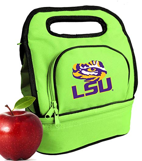 Broad Bay LSU Lunch Bag Cooler LSU Lunchbox with 2 Sections!