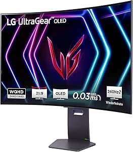 LG Electronics 39GS95QE-B.AEU UltraWide QHD UltraGear Gaming OLED-Monitor 39" (99cm), 3440 x 1440, 0,03ms GtG, 240Hz, HDR400 TRUE BLACK, NVIDIA G-Sync Compatible, AMD FreeSync Premium Pro - Grau