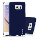 S6 Case Galaxy S6 Case - TURATA Slim Fit Premium Coated Non Slip Surface Navy Four Layer Paint Designed Hard Case for Samsung Galaxy S6 G9200 - Navy