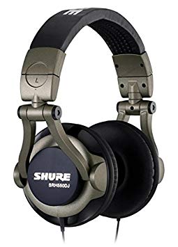 Shure SRH550DJ Professional Quality DJ Headphones (Smokey Grey)