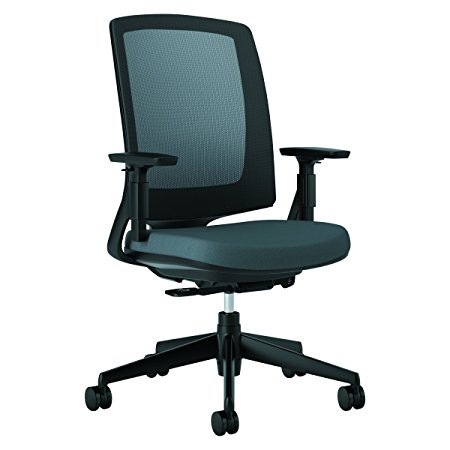 HON Lota Office Chair - Mid Back Mesh Desk Chair or Conference Room Chair, Charcoal (H2281)