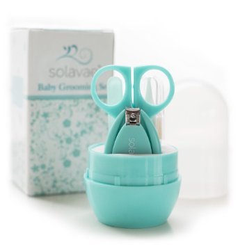 SolavaeTM Newborn Baby Infant and Toddler Grooming Kit - The Best Unique Baby Shower Gift for Girls and Boys Teal