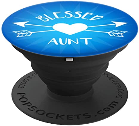 Bl Aunt Blue Ombre Stand for Smartphones and Tablets PopSockets Grip and Stand for Phones and Tablets