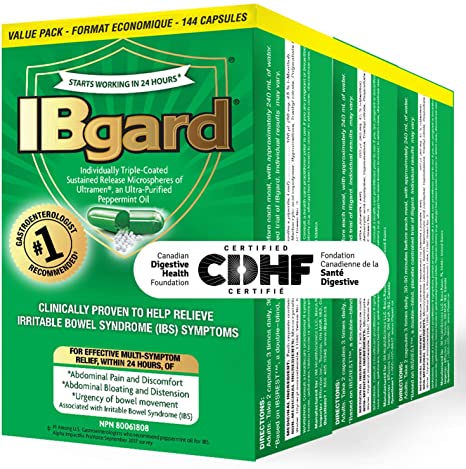 IBgard®, Natural Health Product for the relief of IBS Symptoms, 144 capsules