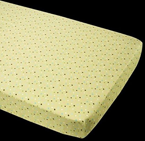 Summer Infant Breathe Easy Baby Crib Sheet - Sage Multi Dots