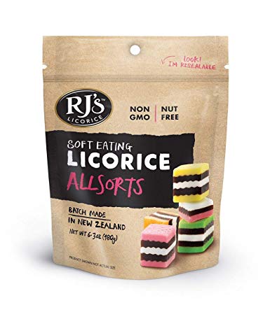 Rj's Licorice Allsorts 6.3oz, candy enjoy licorice