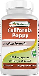 Best Naturals California Poppy 1000 mg Equivalent - 60 Capsules