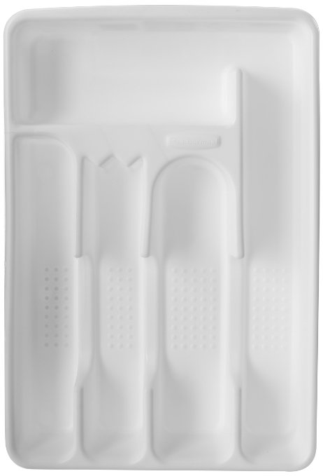 Rubbermaid Silverware Cutlery Tray, White