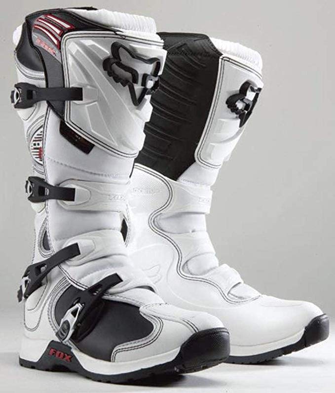 Fox Racing Comp 5 Men's Off-Road Motorcycle Boots - White / Size 8