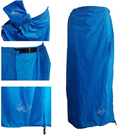 onewind Rain Skirt Half Poncho Waterproof Ultralight Nylon Rain Pants Windproof Rainwear Liner for Cycling Riding Camping Hiking