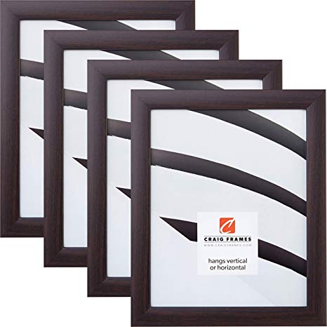 Craig Frames 23247778 12 x 36 Inch Picture Frame, Brazilian Walnut, Set of 4