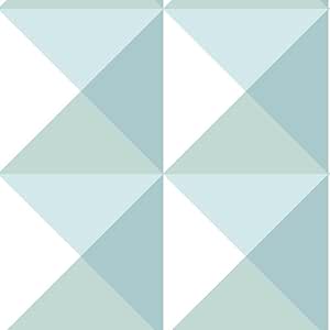 RoomMates RMK11310RL Blue Origami Peel and Stick Wallpaper