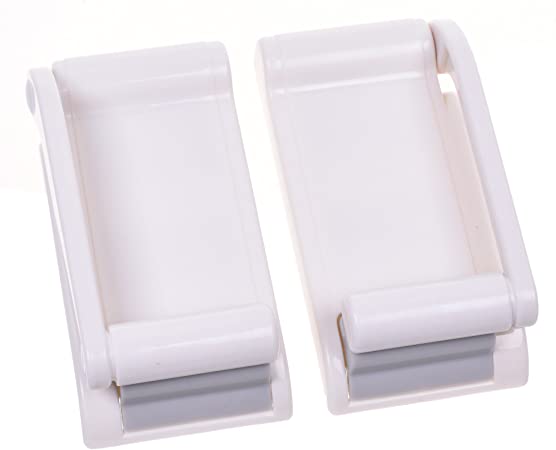 COSMOS White Magnetic Paper Towel Holder Table Napkin Roll Holder Mounts Securely on Refrigerators & Other Metal Surfaces