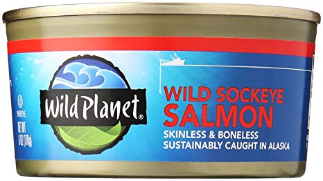 Wild Planet Pacific Sockeye Salmon, 6 oz