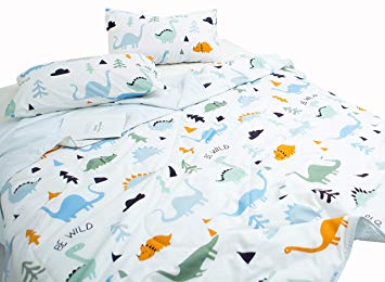 J-pinno Dinosaur Quilt Comforter Throw Blanket Full for Kids Boys Bedding Coverlet Sofa (Full 78" X 90", 23)