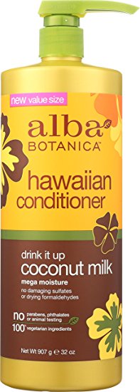 Alba Botanica Hawaiian Conditioner, Coconut Milk, 32 Ounce